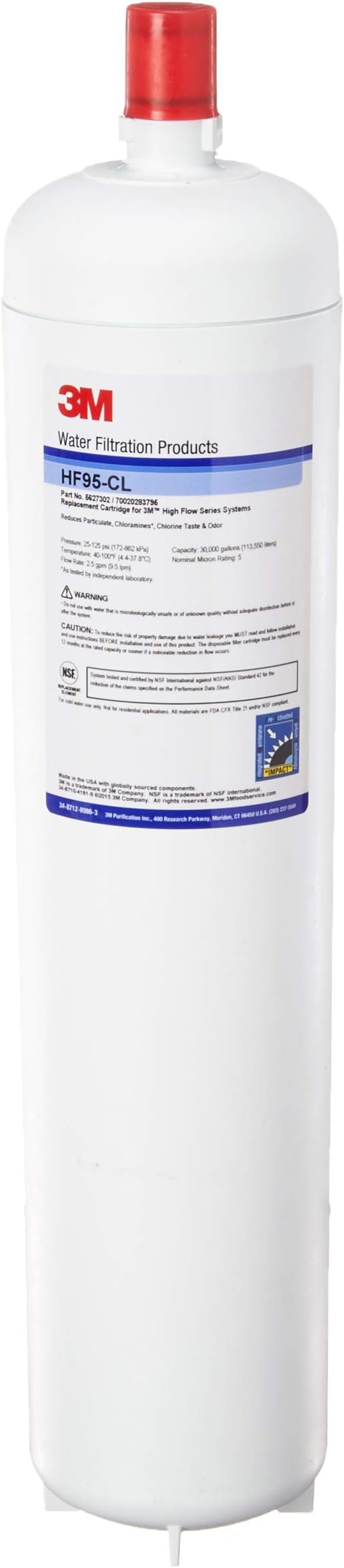 Aqua-Pure Water Filtration High Flow Series Replacement Cartridge HF95-CL