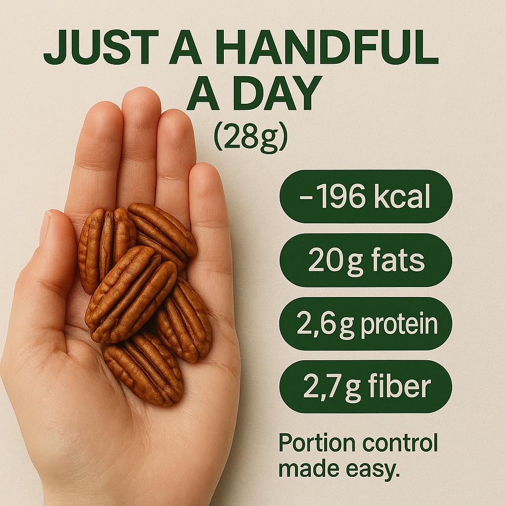 GiDeli Pekannüsse ungesalzen 3 kg im Eimer - Healthy Snacks