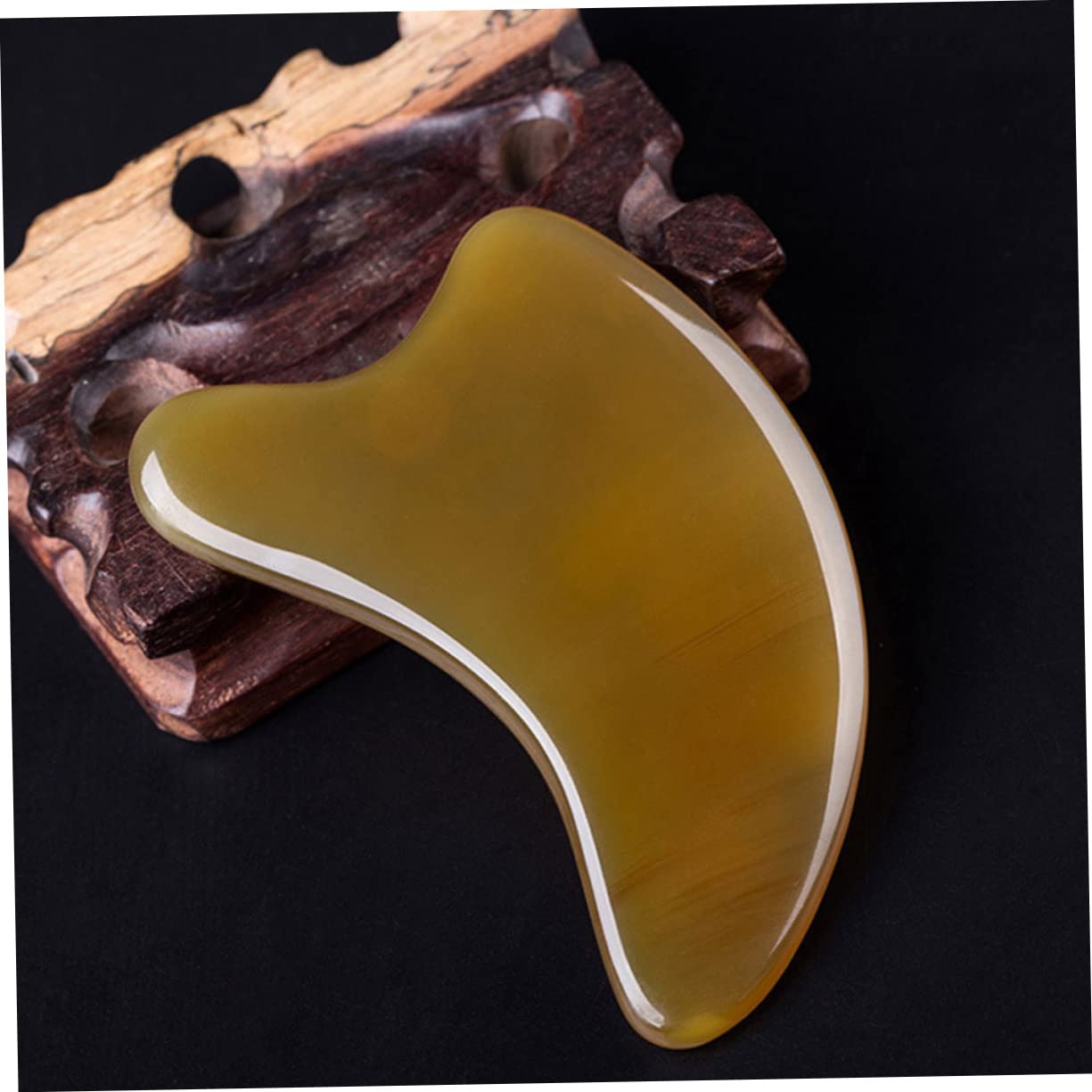 Healvian 3 Pezzi 8mm Gua Sha Viso Collo Raschietto Tradizionale Per Strumento Di Bellezza Materiale Naturale Sicuro Comodo