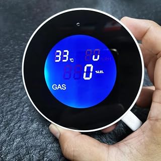 WiFi Smart Home Combustible Natural Gas Sensor with Temperature Display