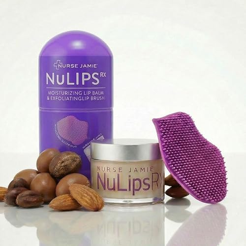 Miniatura 9 de Nurse Jamie NuLipsRX Sistema de Tratamiento de Labios – Cepillo de Silicona Exfoliante y Bálsamo Hidratante con Ácido Hialurónico Regalo