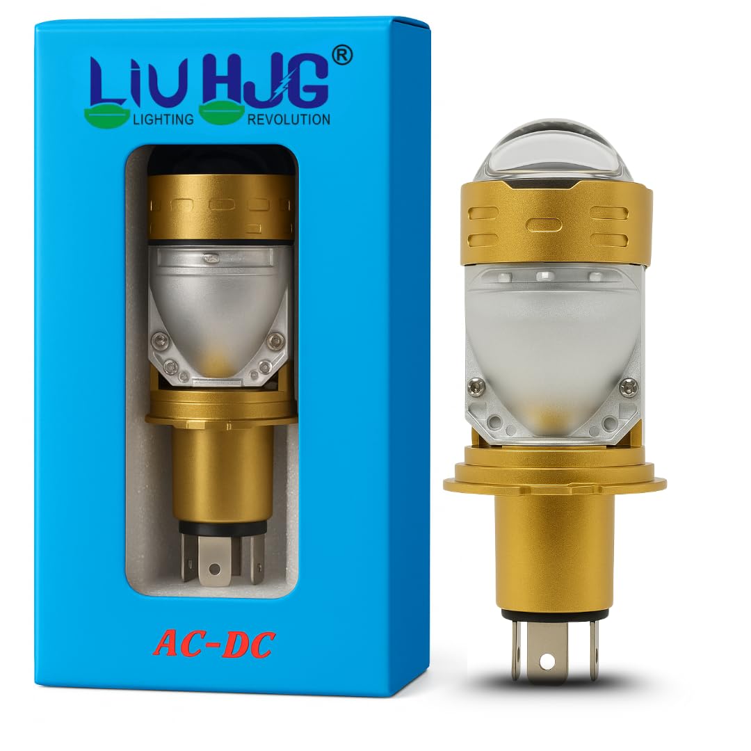 LIU HJG Golden H4 Projector LED Headlight Bulb 50W | High Brightness for Bike & Car-image-20