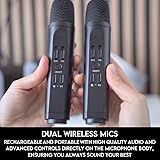 Karaoke Machine & Portable Speaker with 2 Wireless Microphones & Lights. Mr Entertainer Nano - Image 5