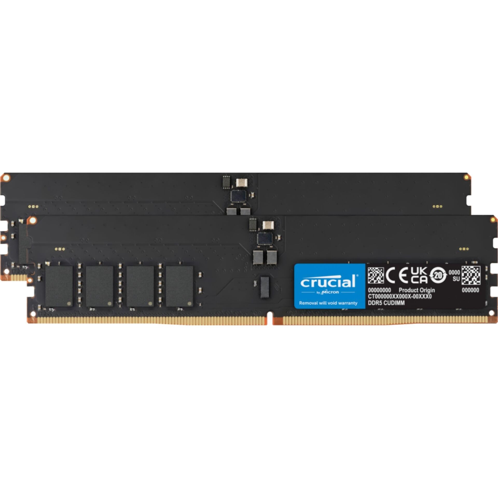 Amazon | Crucial 64GB Kit 2x32GB DDR5-6400 CUDIMM CL52 1個