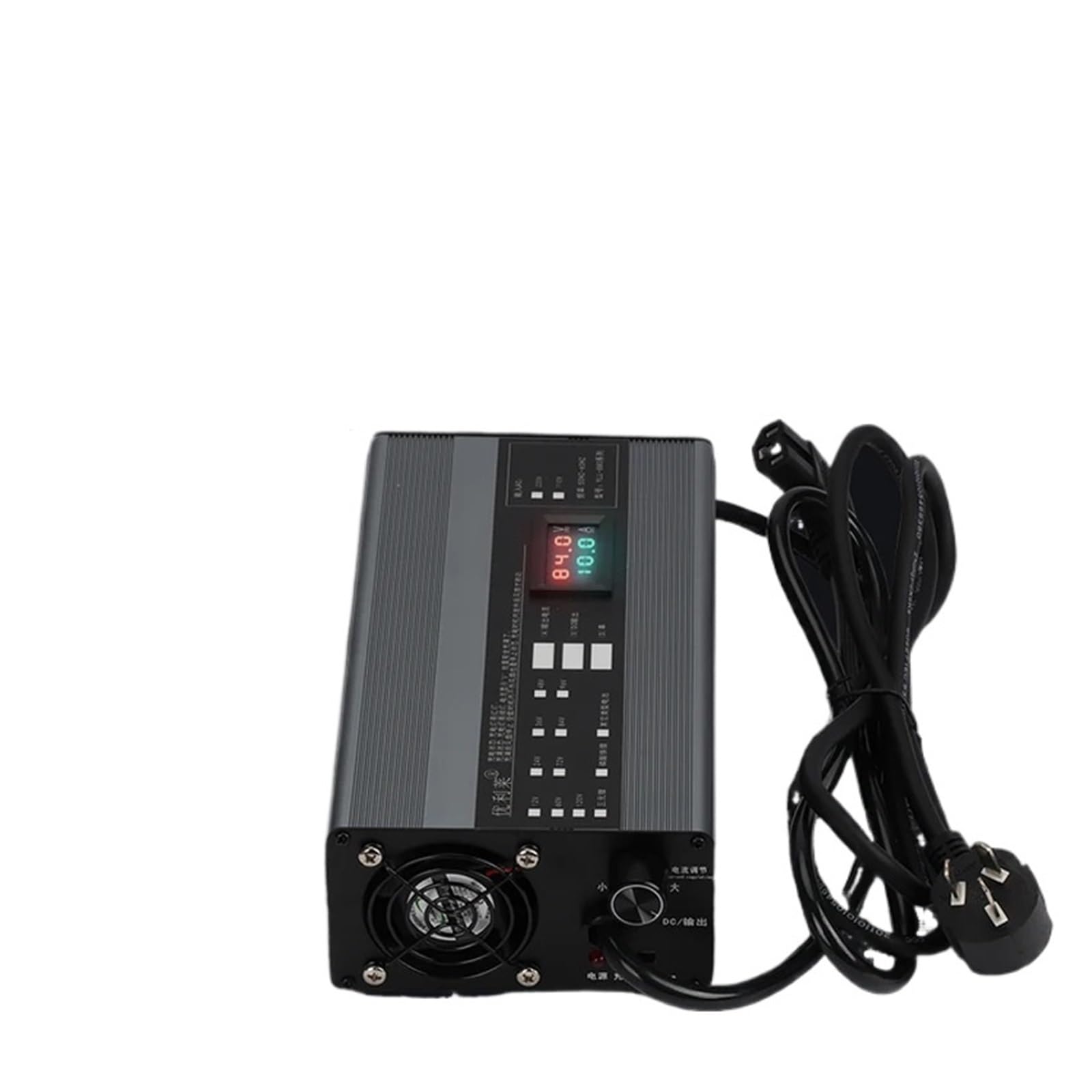 JJKKOZVQF 60V 20A Adjustable Charger 36V 60V 72V 15A 48V Charger 54.6V 20A 84V 67.2V 12A 42V 58.4V 58.8V 15A 87.6v 88.2v 20A Charger(16S 58.4v,2-20A adjustable)