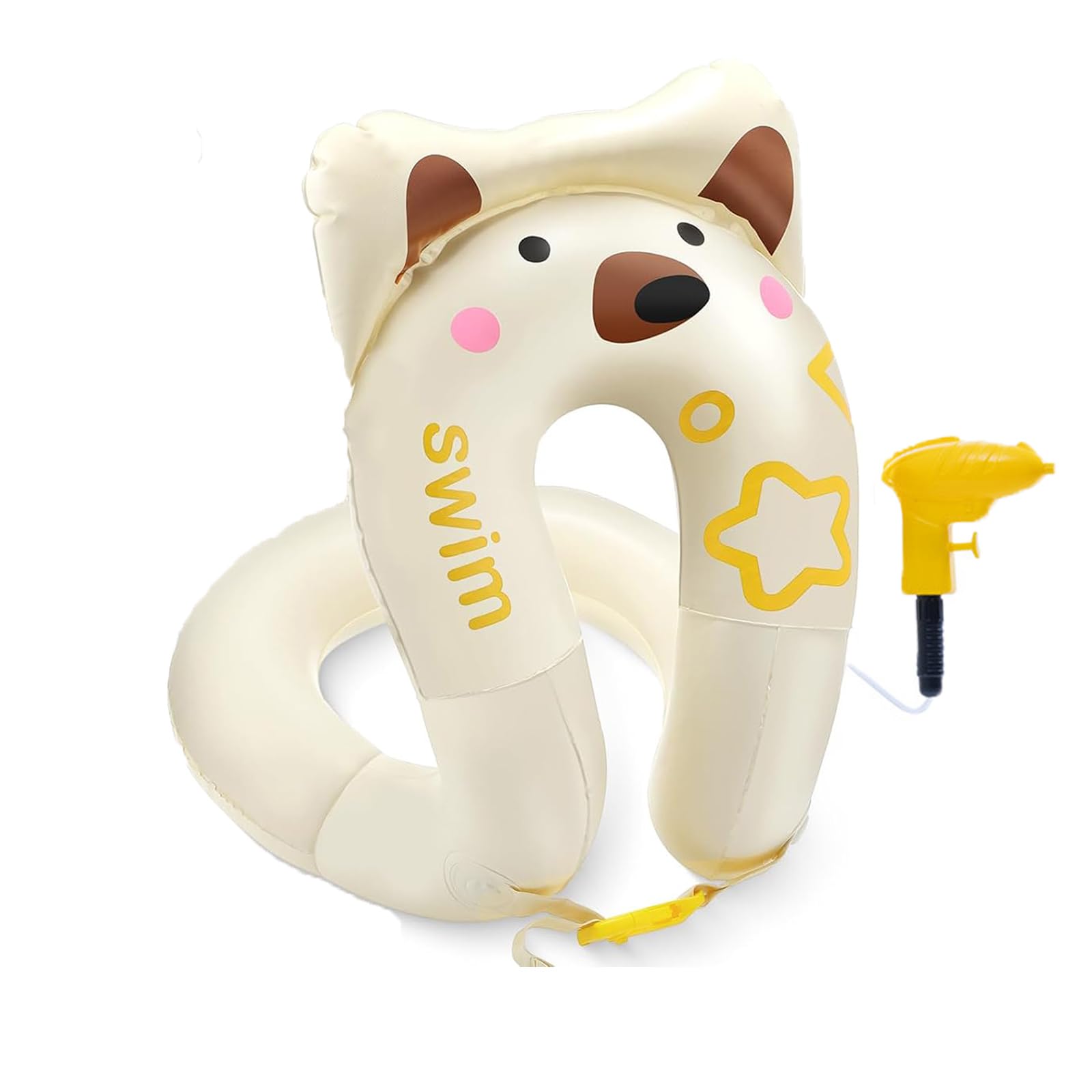 Swim Vest Floaties for Kids 22-132 lbs, Learn-to-Swim Float Trainer with Dual Air Chamber & Adjustable Safety Buckle for Boys & Girls, Durable Float Tube for Kids/Adult