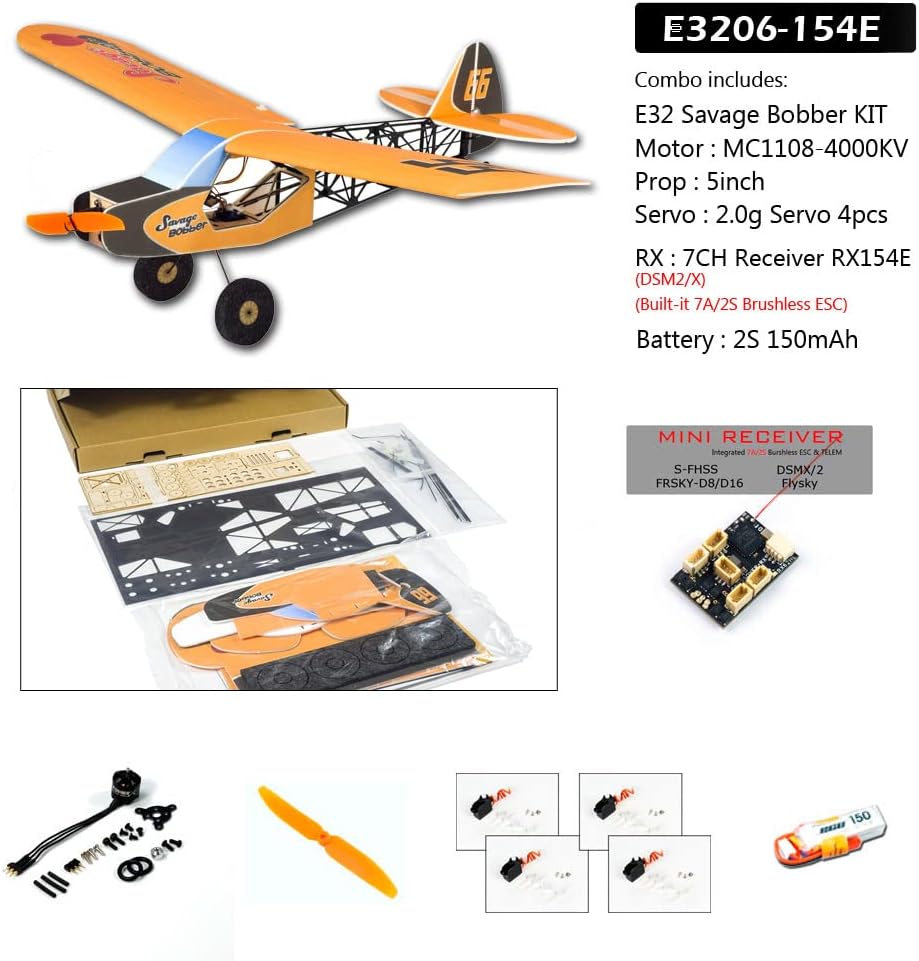 Dancing Wings Hobby Savage Bobber Kit Components
