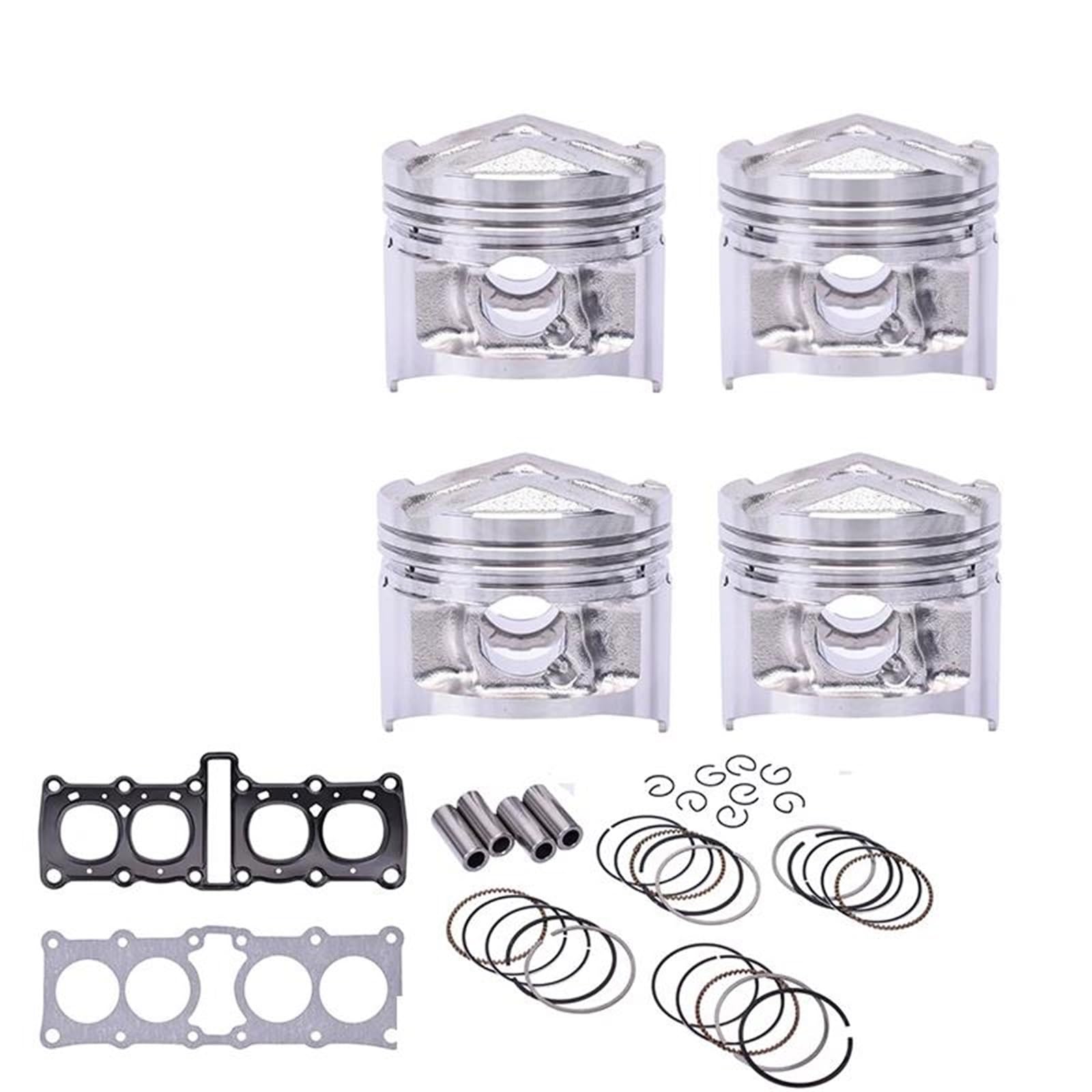 Joint de culasse FZR250 avec kit segments de piston pour réparation moteur FZ250