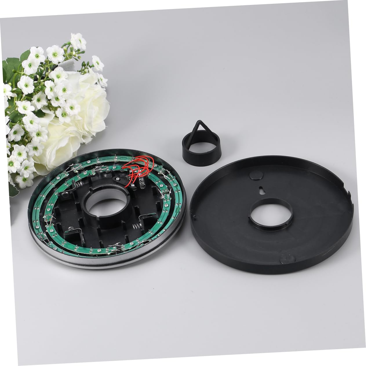 HOUDERCO Outdoor LED Camping Lamp Battery Operated Bright Umbrella Pole Light for Camping Hiking Patio Use Energy Efficient with LEDs Without Batteries