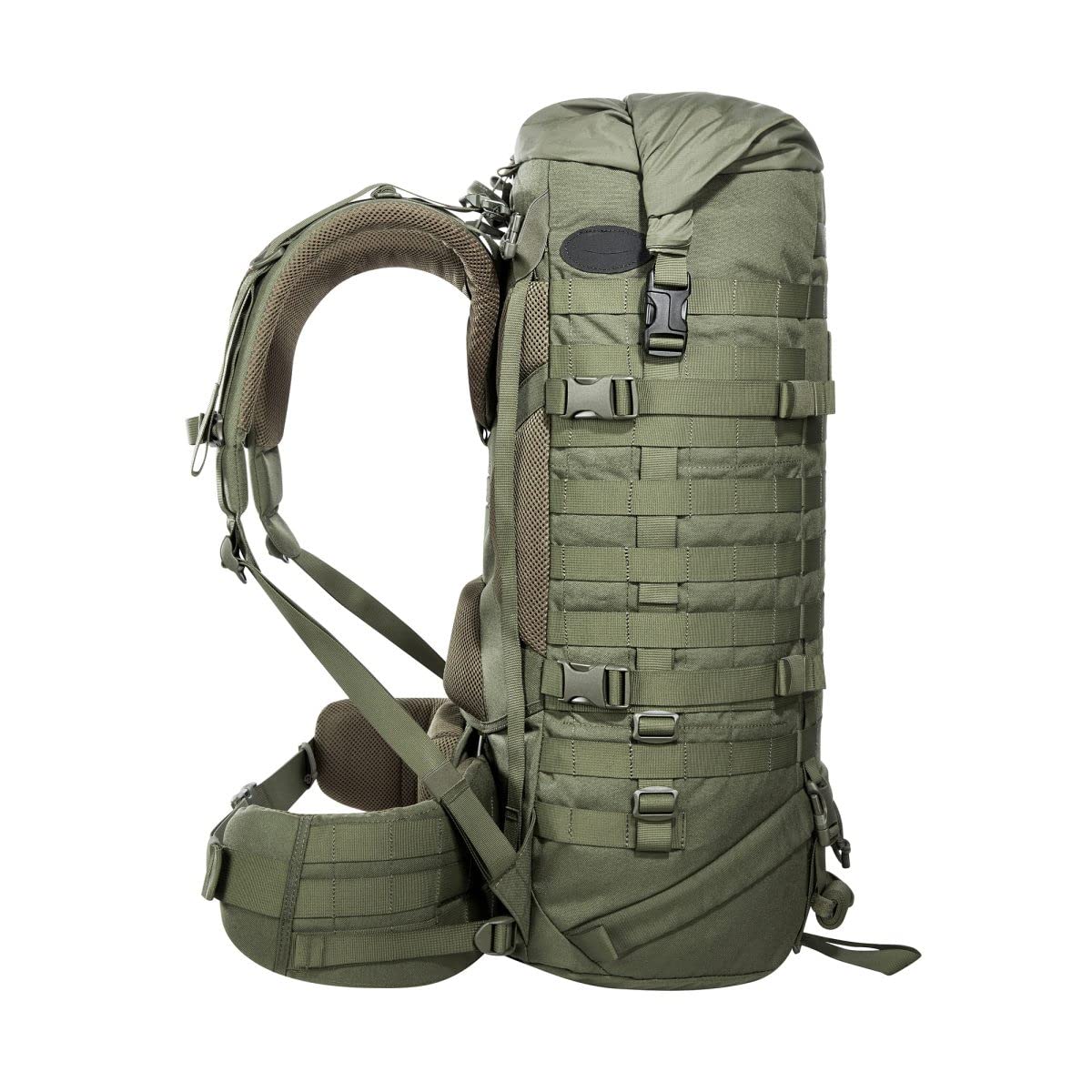 Tasmanian Tiger TT Base Pack 52 Sac à dos modulaire extensible Volume 52 l à 65 l Sac à dos de trekking avec système Molle et ceinture ventrale amovible
