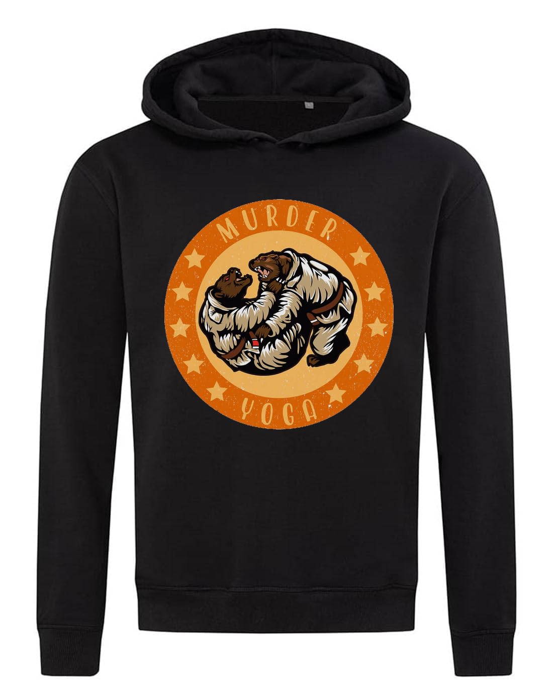 Bears Brazilian Jiu Jitsu Roll Murder Toga bluza z kapturem bluza z kapturem mieszanka bawełny czarna