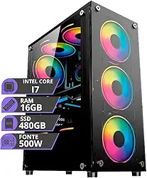 Pc Gamer Cpu Intel I7 3.4ghz Ssd 480gb Memoria Ram 16gb 500W