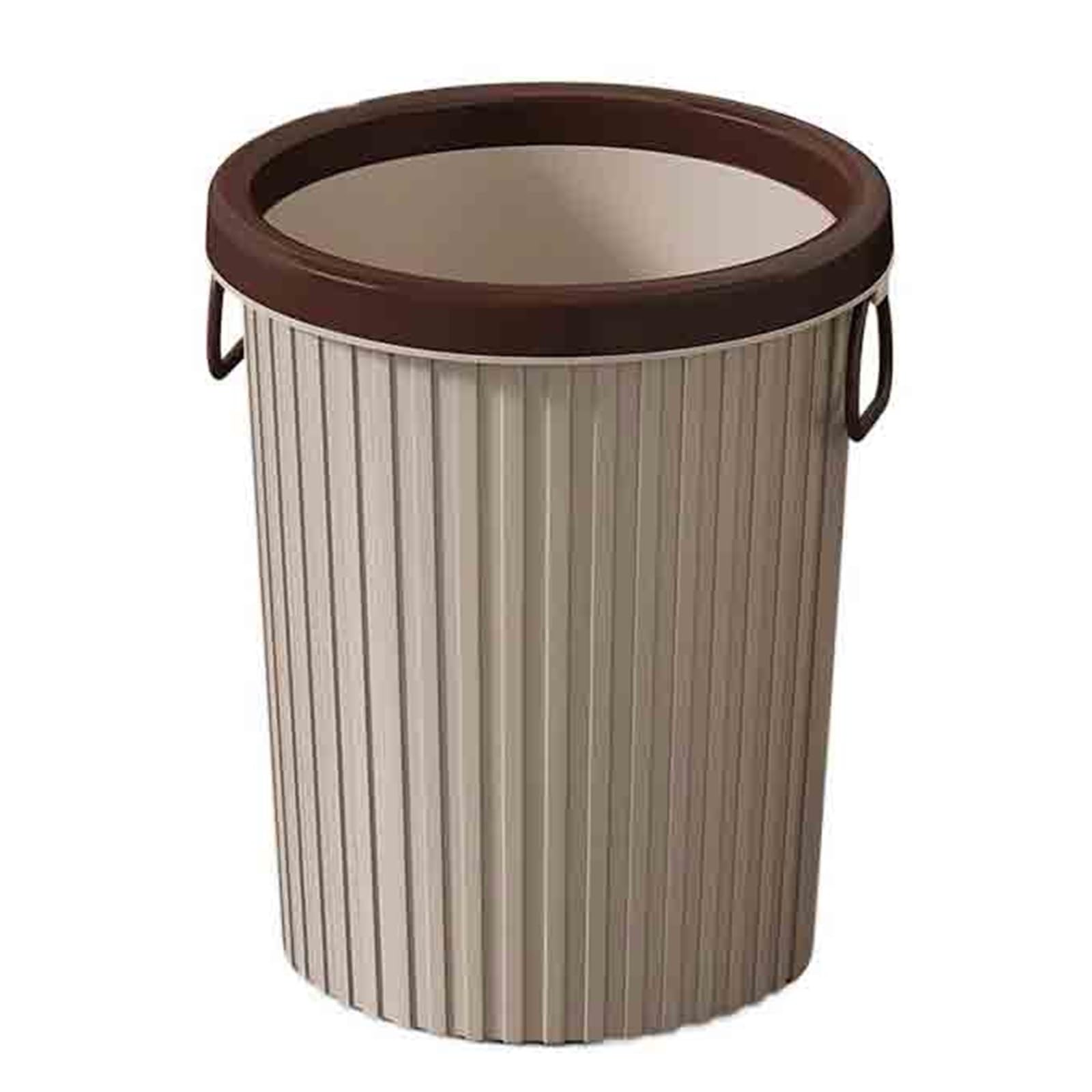 ZYYANSHOP Trash Cans Kitchen Trash Bin Household Living Room Office Large Capacity Bathroom Sanitary Wastebasket Garbage(Gris)