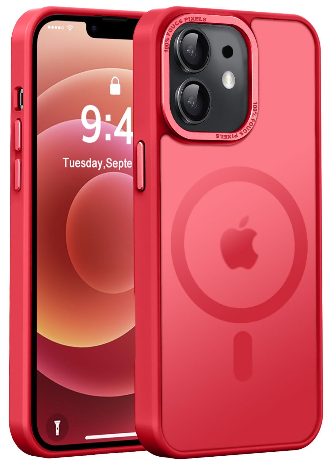 Newfuture Strong Magnetic Compatible with iPhone 17 Pro Case [13 FT Military Drop Protection] [Compatible with Magsafe] Slim Translucent Matte Shockproof with Anti-Fingerprint Phone Case, Tender Pink — view 165