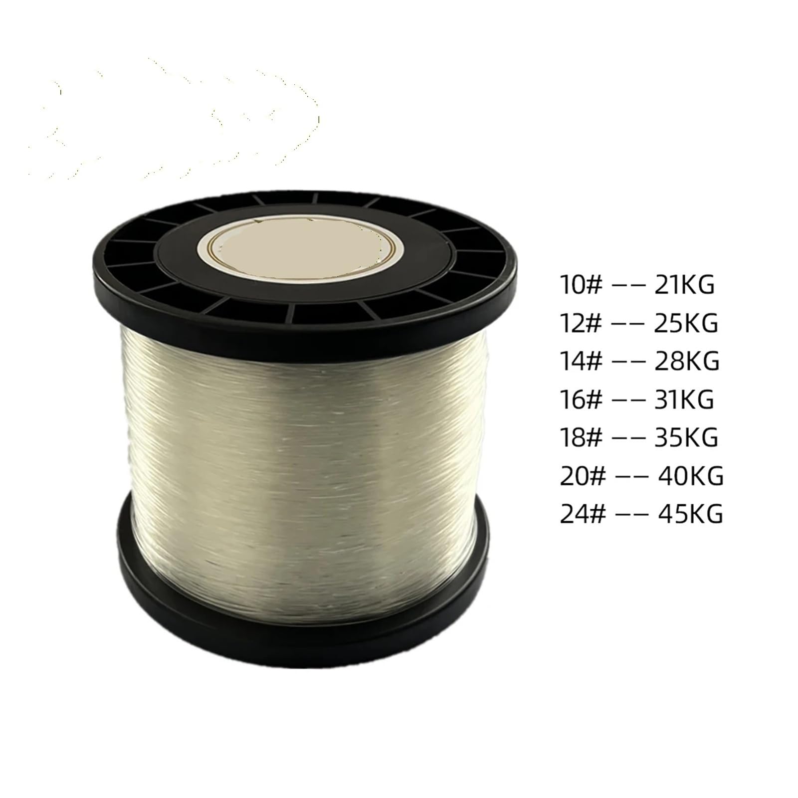 Hilo de Pescar monofilamento Nailon, 1000 m, Prueba 21-45 kg