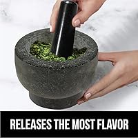 Vista 5 de Gorilla Grip Juego de mortero y mortero y abrelatas manual, mortero y mano de mortero con capacidad para 4 tazas, abrelatas incluye abridor