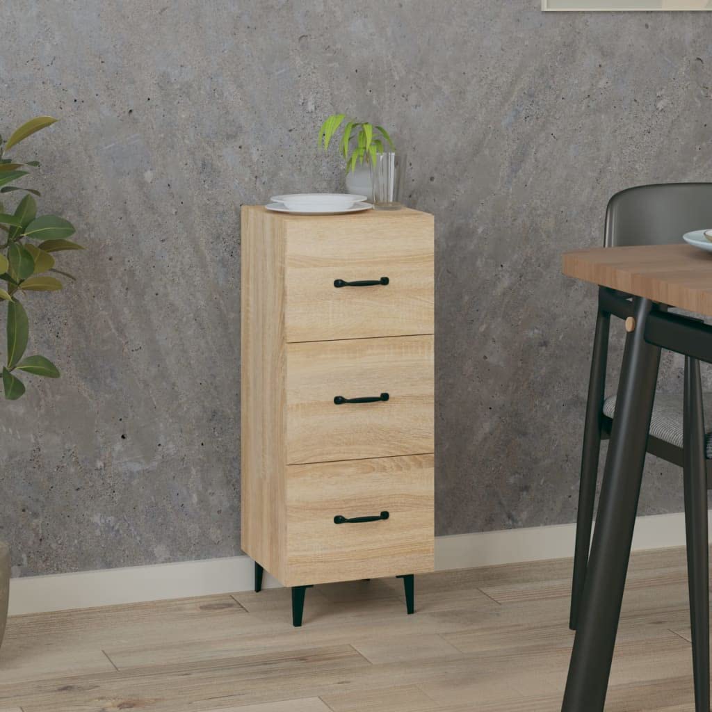 Aparador clásico con mucho espacio de almacenamiento, resistente placa superior para decoración y montaje en pared para mayor seguridad, elegante mueble para el salón de madera