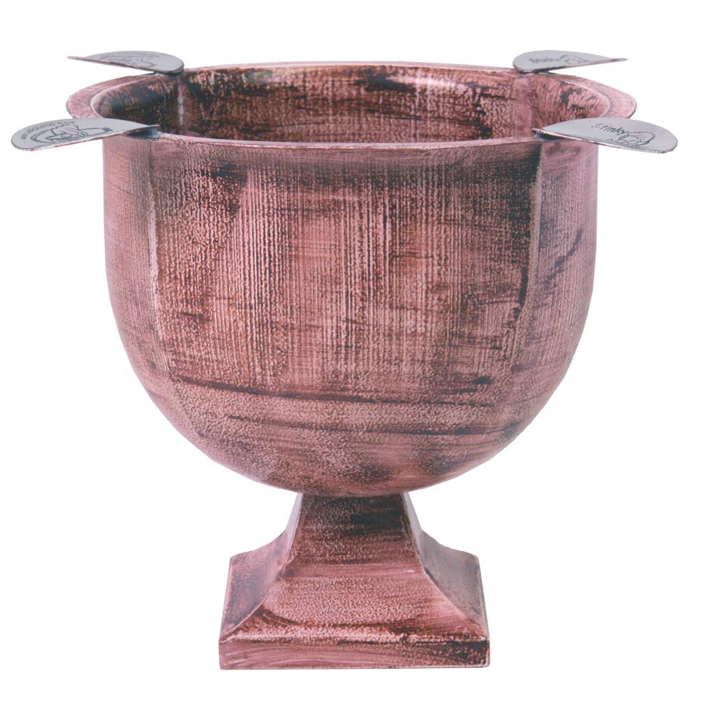 Stinky Cigar Ashtray, Designer Series, Box-Pressed, Deep Bowl Design, Windproof, Rust Brown