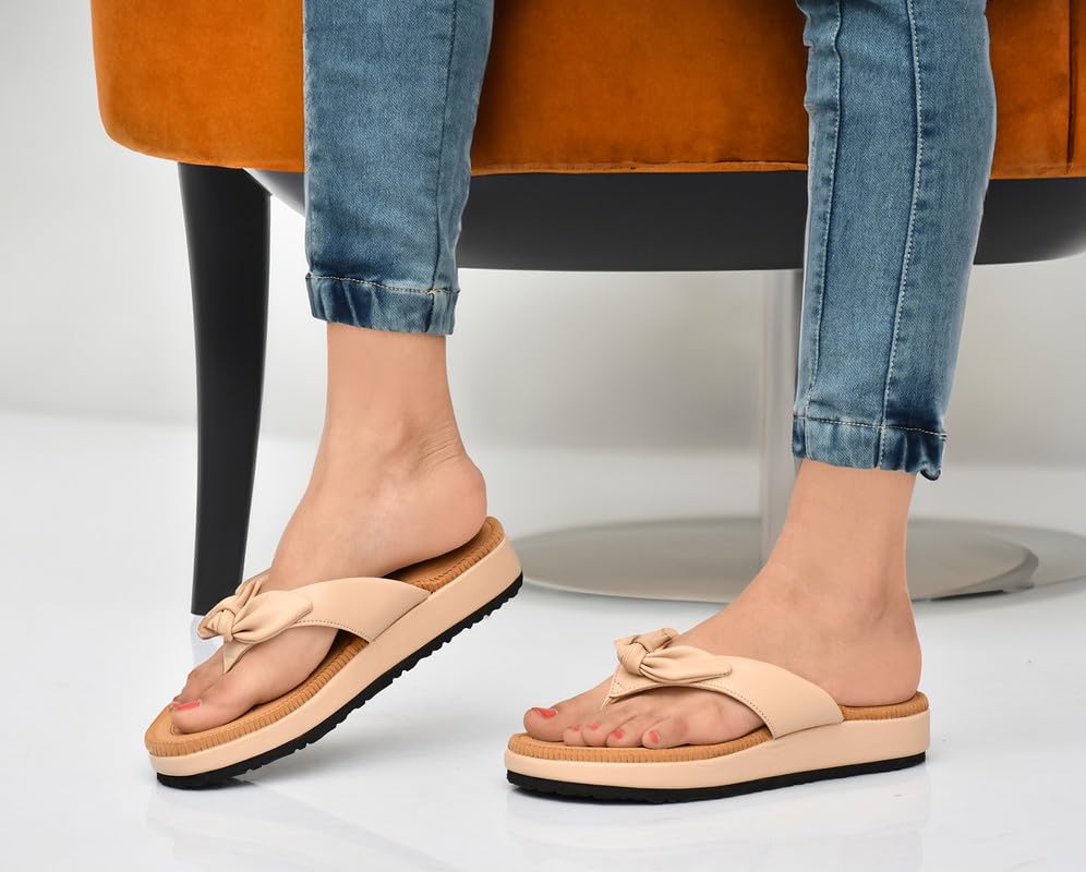 Image of HEALTH FIT Orthopedic with Super Extra Soft Ortho Care Anti-Skid Doubleu Flip-Flops for women Slippers /Doctor Chappal & Footwear HF330