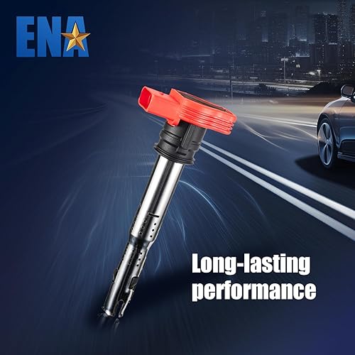 Miniatura 5 de ENA Paquete de bobinas de encendido y bujía de platino para UF529 3.0L 4.2L compatible con Audi A6 A7 A8 Q5 Q7 S4 SQ5 Quattro VW Touareg Poreche
