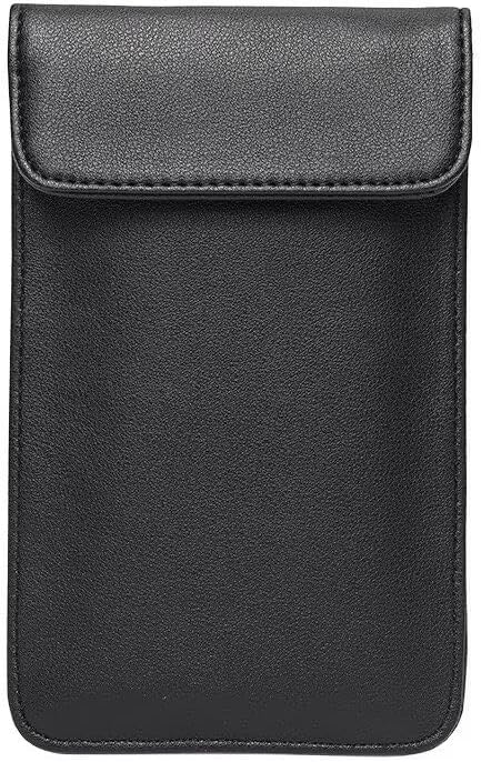 Faraday Bags, GPS Signal Blocker Pouch Cell Phone Sleeve, Water Resistant Anti-Scratch RFID Blocking Anti-Tracking Purse for iPhone 17 Pro Max, Samsung Galaxy S26 Ultra, A17, Car Keys (Black, XL)