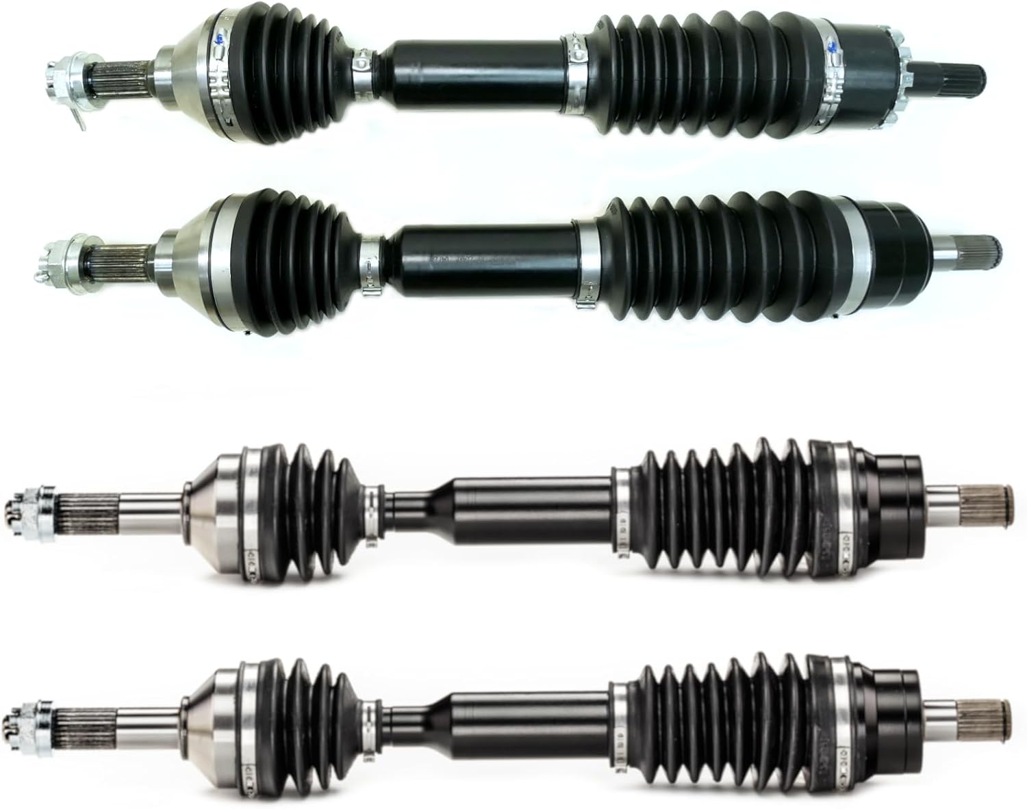 Monster XP Series Full CV Axle Set for Kawasaki 59266-0007 59266-0008 Front & Rear Telescoping Built Tough 4340 Chromoly Steel Direct Fit Factory Length with 4" of Travel