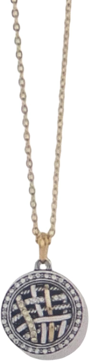 Brighton Neptune's Rings Woven Gold Silver Round Petite Necklace JM6912 $108