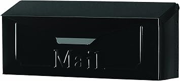 Gibraltar THHB0000 Standard Size Horizontal Style Wall Mount Mailbox, Black