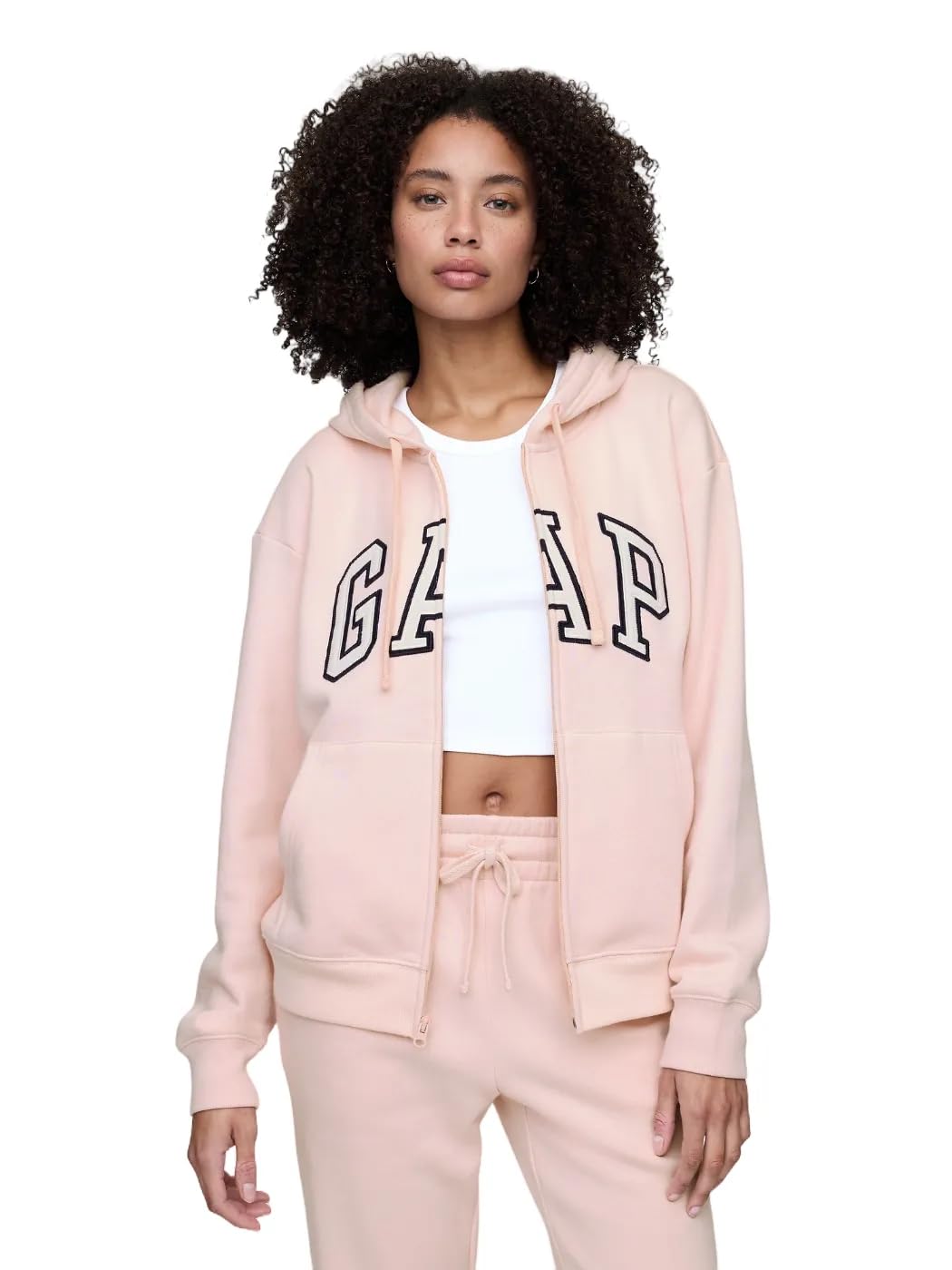 GAP Women's Logo Hoodie Hooded Full Zip Sweatshirt