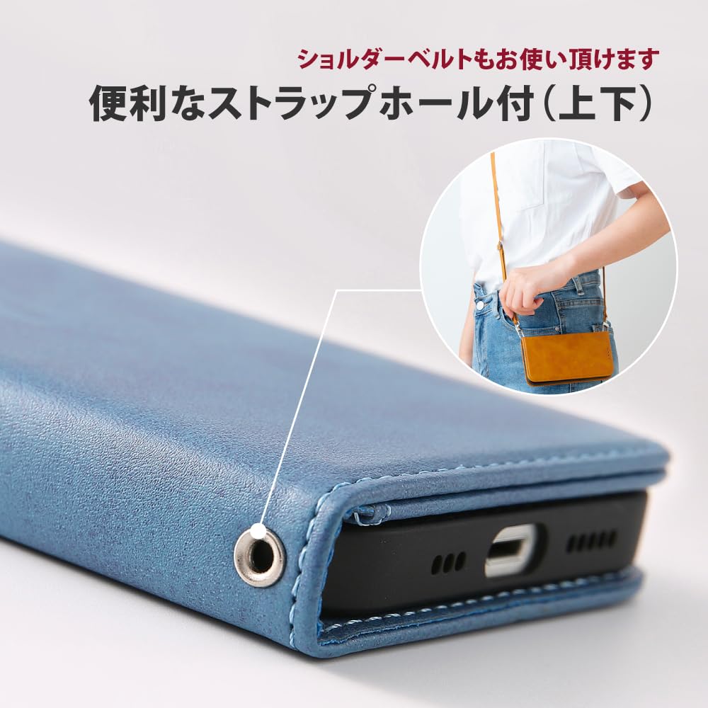 新品・ 未使用　iPhone 16e スマホケース　ターコイズ 手帳型 iPhone iPhone16e ケース 手帳型 カバー 手帳 16e 手帳型ケース
