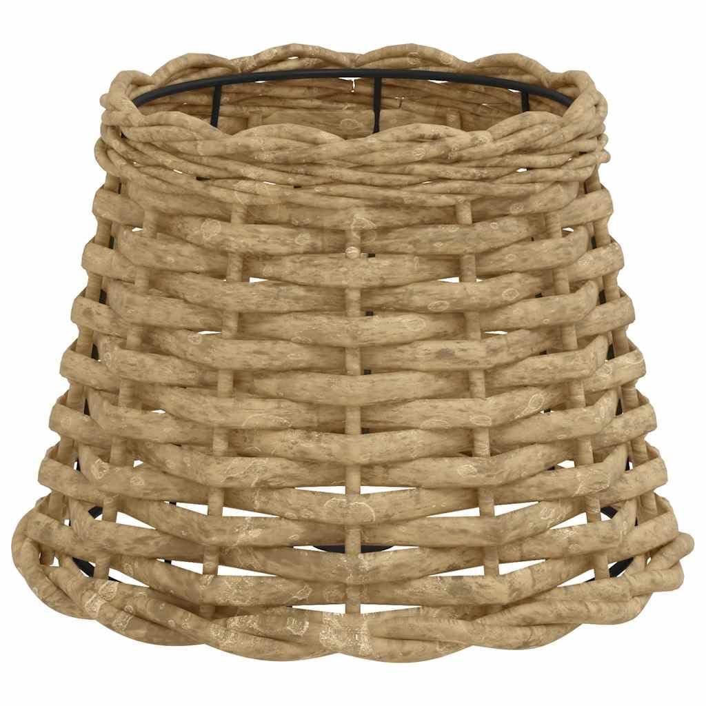 Vidaxl Brown Lamp Shade, Table Lamp Shade For Living Room Bedroom Dining Room, Bedside Light Shade With Holder Hole, Hallway Light Shade, Wicker