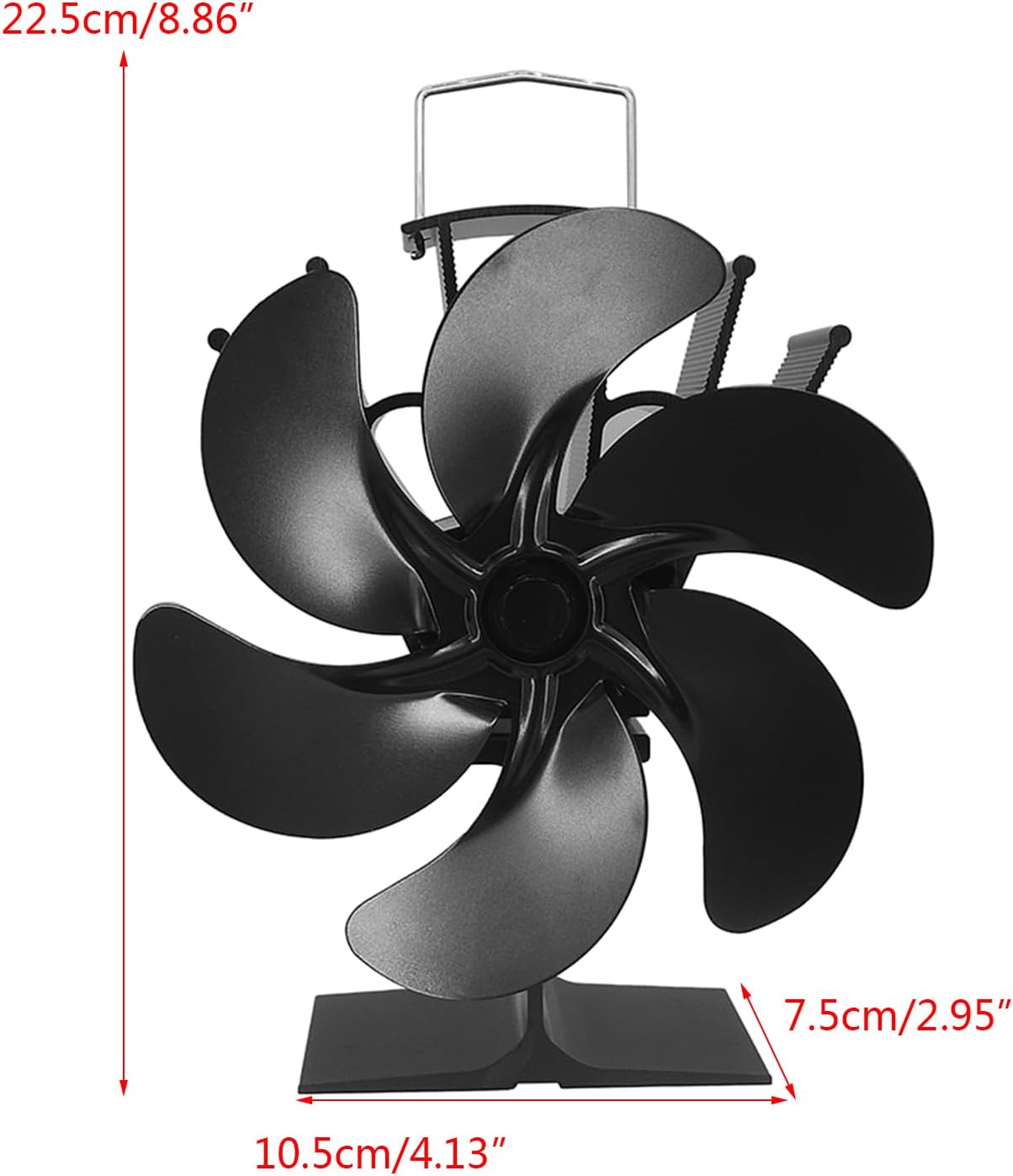 熱駆動ファン大風量 6 ファン分配エネルギーを節約非電力不要動力ストーブファン薪ストーブ用