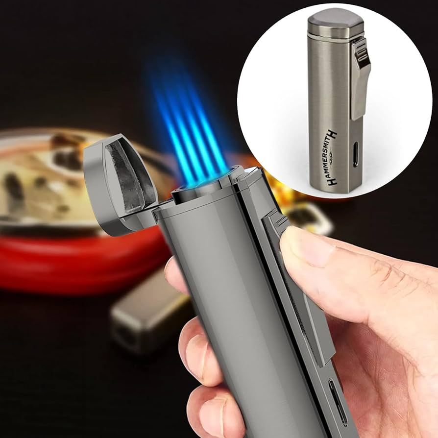Amazon.com: Hammersmith Andolini Triple-Flame Butane Torch Lighter