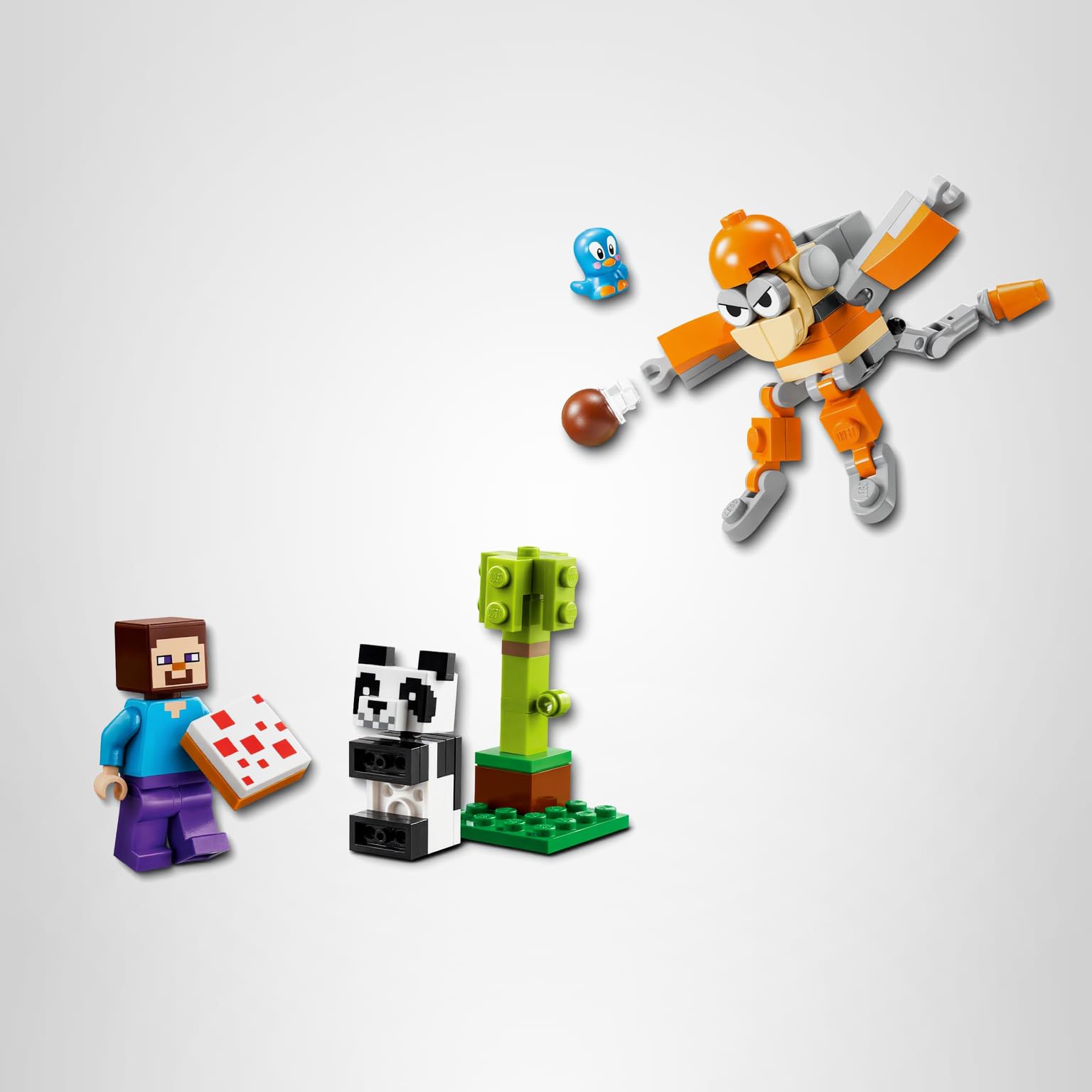 Amazon.co.jp: LEGO 30672 Minecraft Steve mit Baby-Panda : おもちゃ
