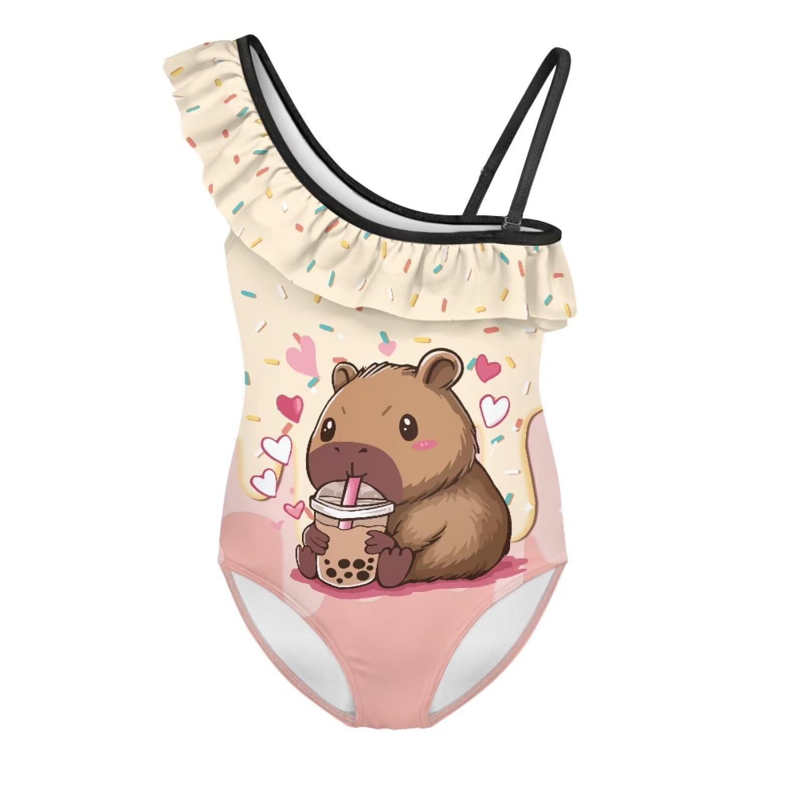 Yzaoxia Girls One Piece Swimsuits Bathing Suit for Kids Swimwear 3-14Y