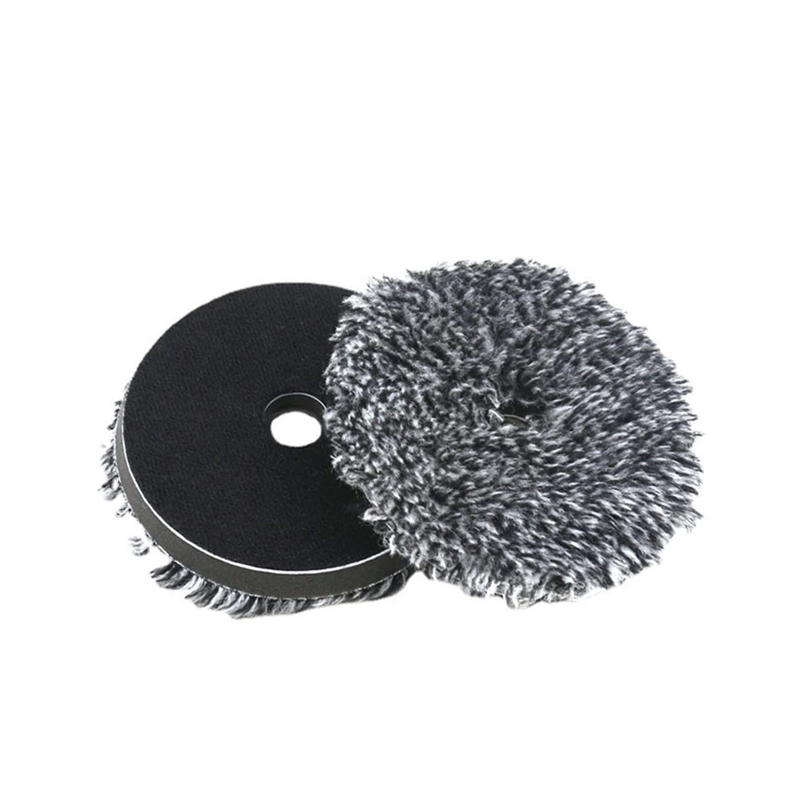 yaoqijie 2 Sztuk 5/6 cal Wełny Pad Polerki Samochodowe Woskowanie samoprzylepne Disc Medium Cięcie Wełny Buffing Gąbka Pad Auto Polisher Użyj lasting (Color : 5pcs, Material : 5 Inch Backer)