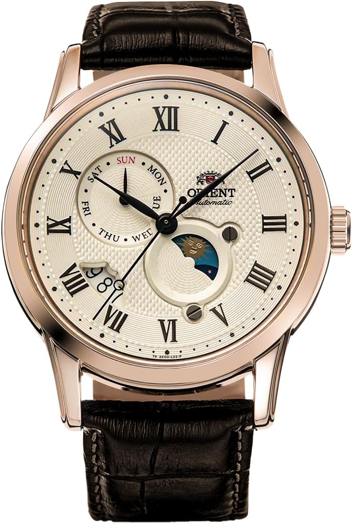 Orient Stainless Steel Japanese Automatic/Hand Winding Watch with Sapphire Crystal Model: RA-AK00