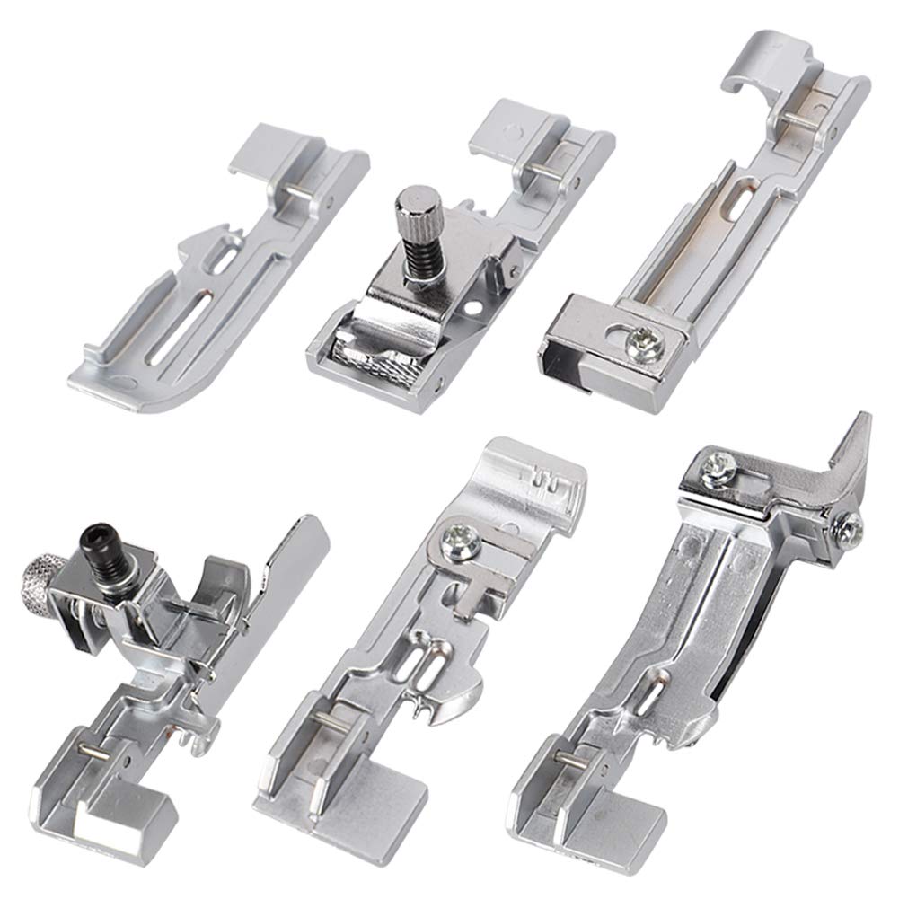 Kit piedino premistoffa per macchina da cucire domestica da 6 pezzi Set di strumenti per cucire overlock con taglierina laterale multifunzione