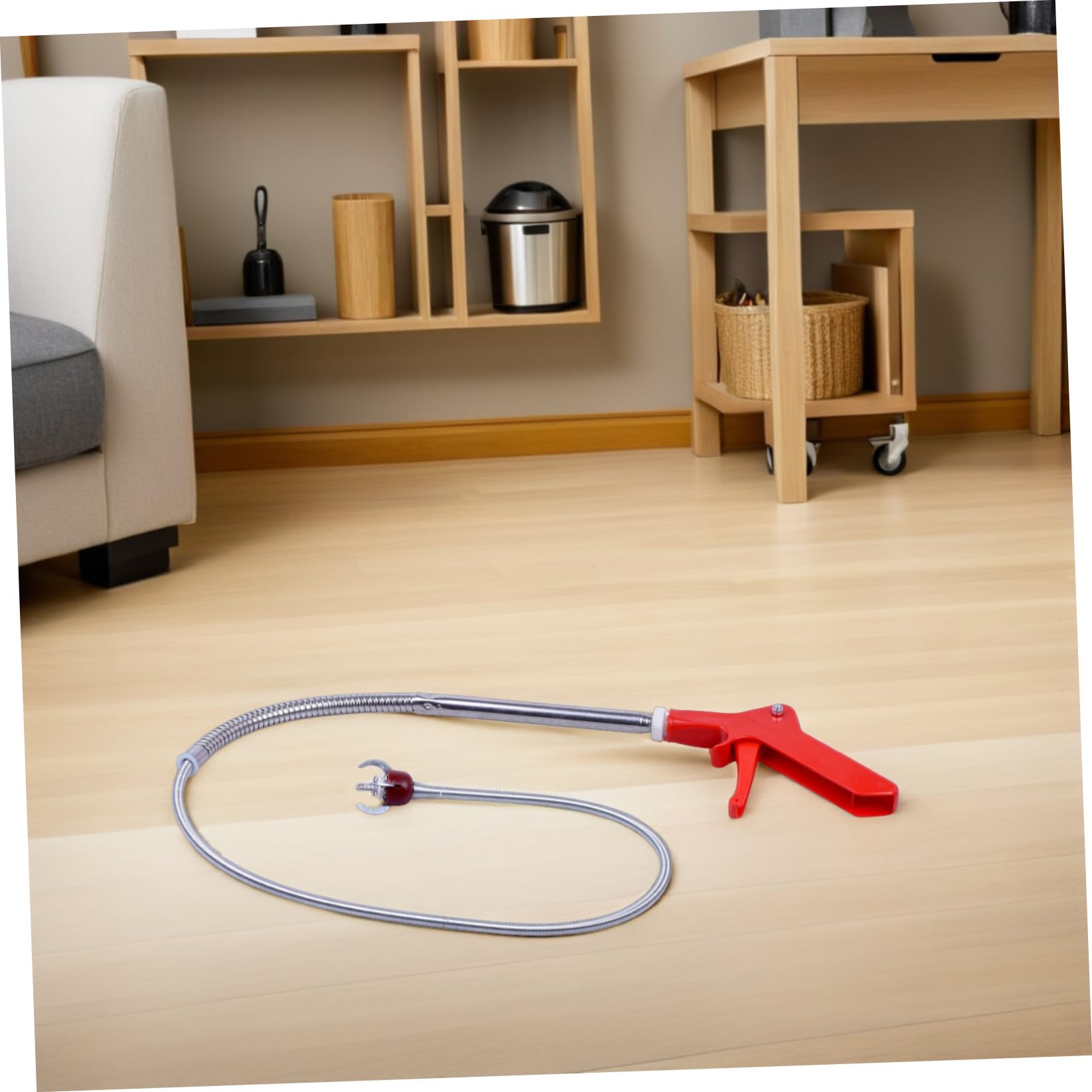 Outil de Débouchage pour Toilettes 51 Pouces à Quatre Griffes