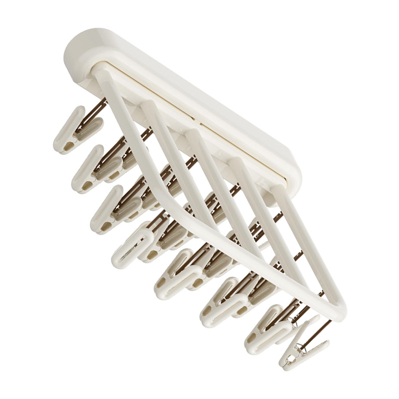 yanzunlrn Space Saving Portable Sock Dryer Rack with 24 Clips Simple Installation Compact Sock Planner
