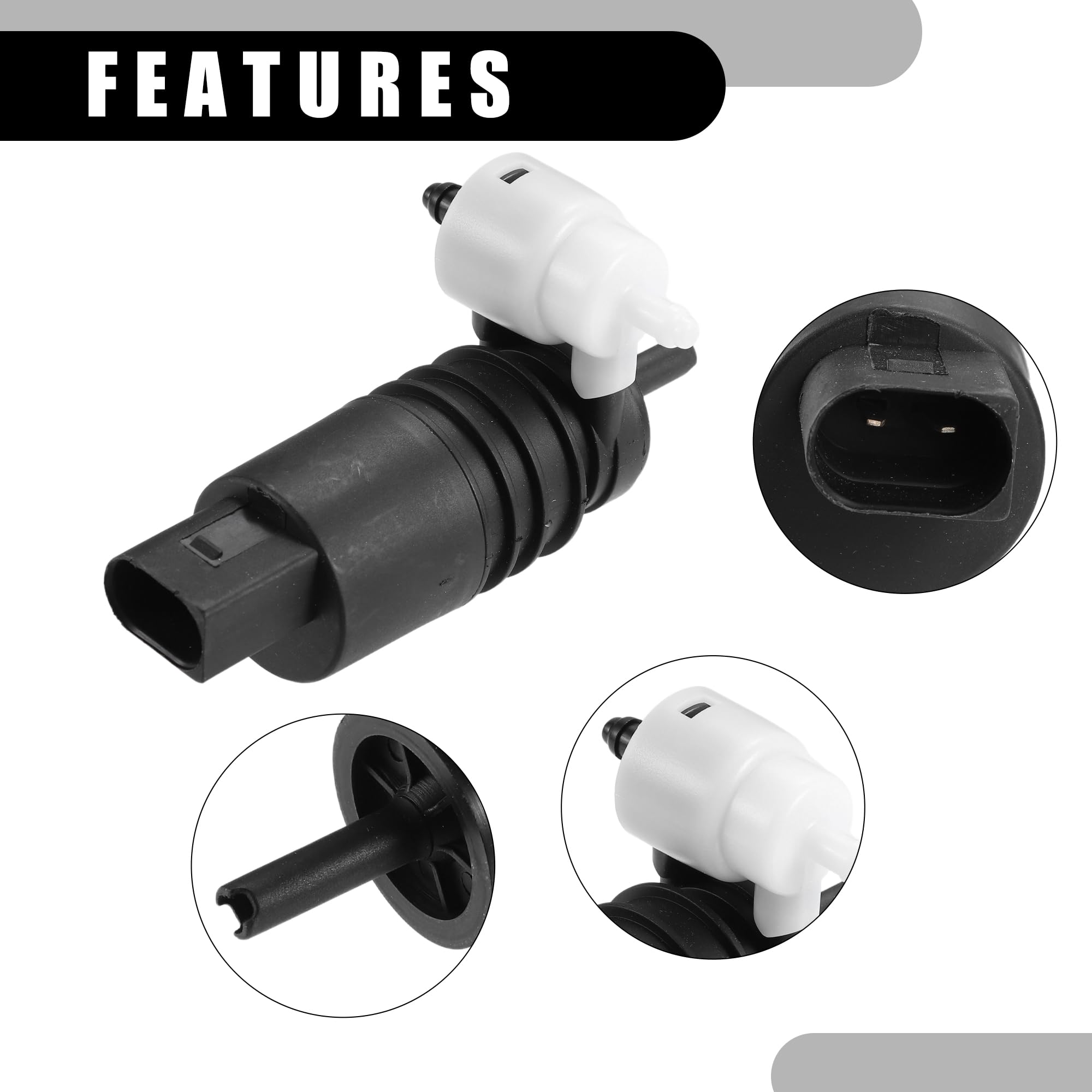 Amazon.com: Partuto Windshield Washer Pump No.1J6955651 - Car 