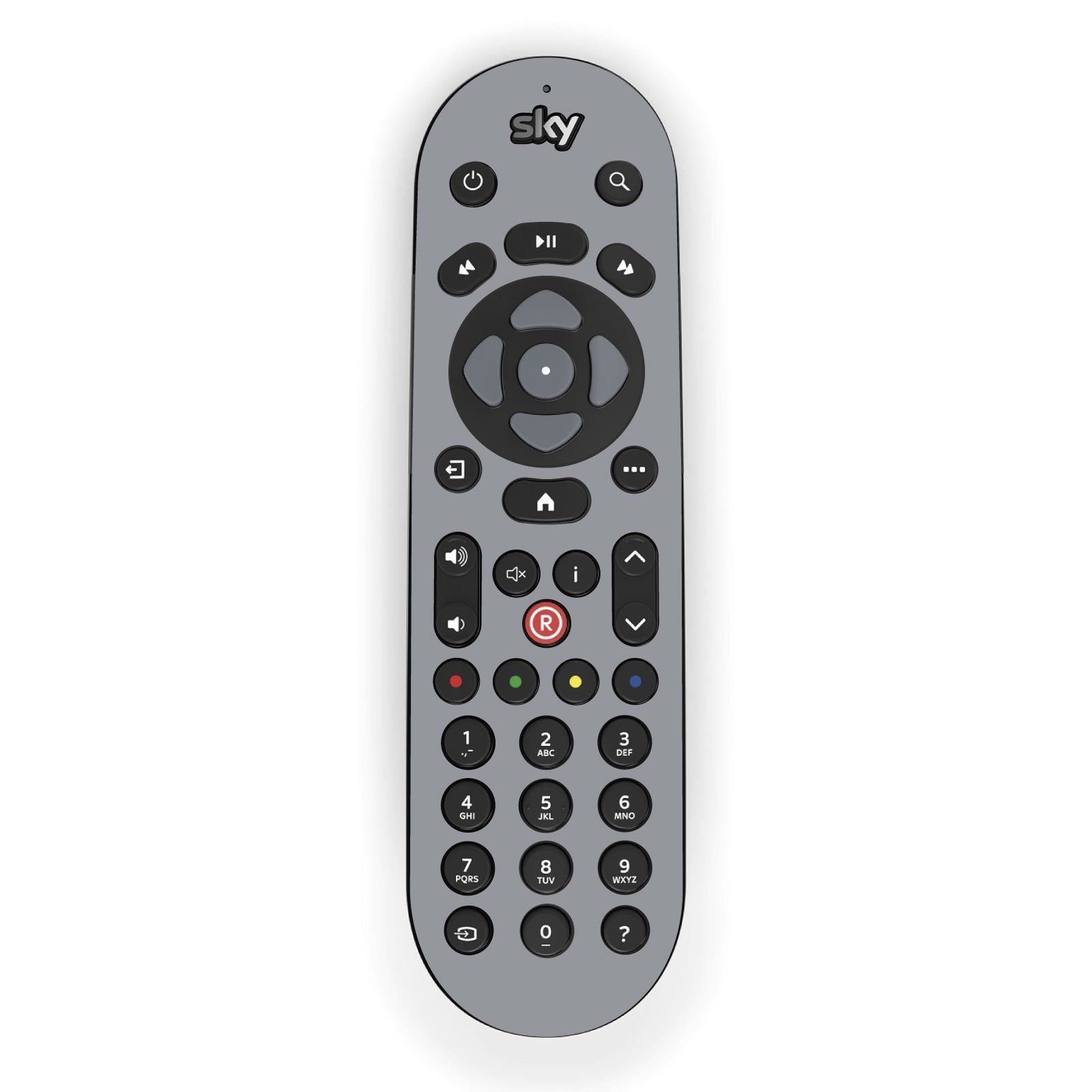 Stika.co Silver Plain Self-Adhesive Vinyl Skin Protective Sticker - For Sky Q Remote Only - Remote Not Included - Sticker Only