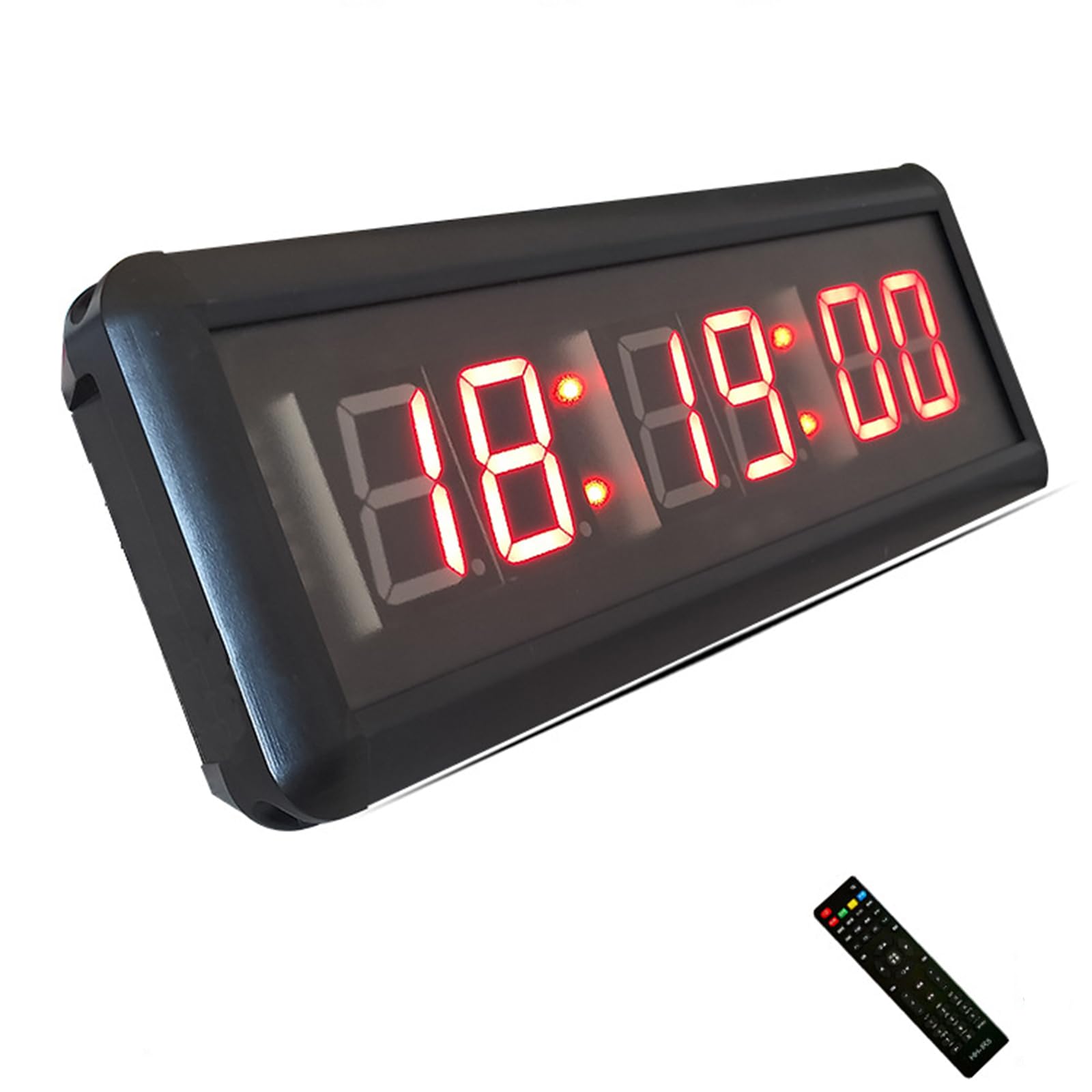 Timer Led 1,5 Pollici Per Palestra Con Telecomando - Orologio Interval Training Crossfit HIIT E Tabata