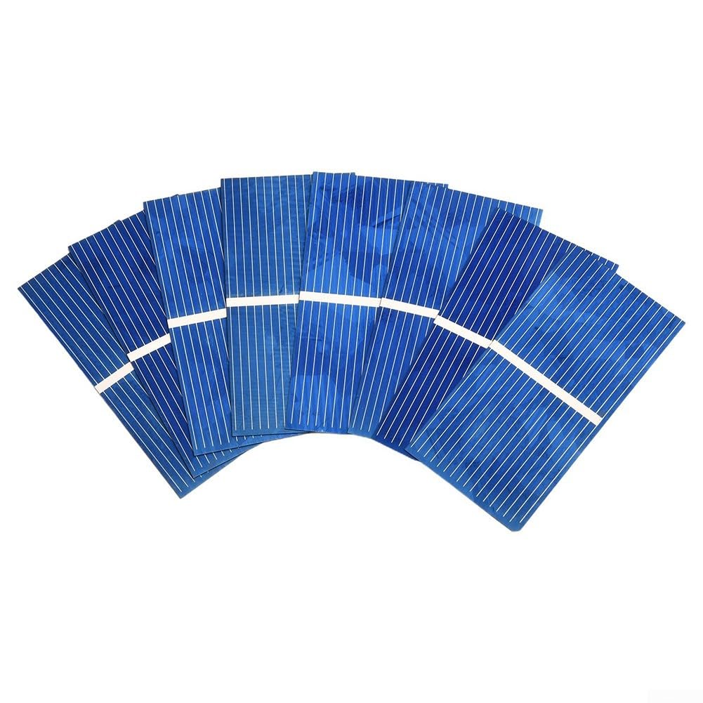 Polycrystalline Silicon Mini Solar Cells 39x19mm 0.5V DIY Solar Panel Kit for Electronics Projects 100 Pieces