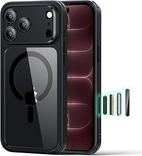ESR Classic Hybrid for iPhone 18 Pro/17 Pro Case, Clear Black