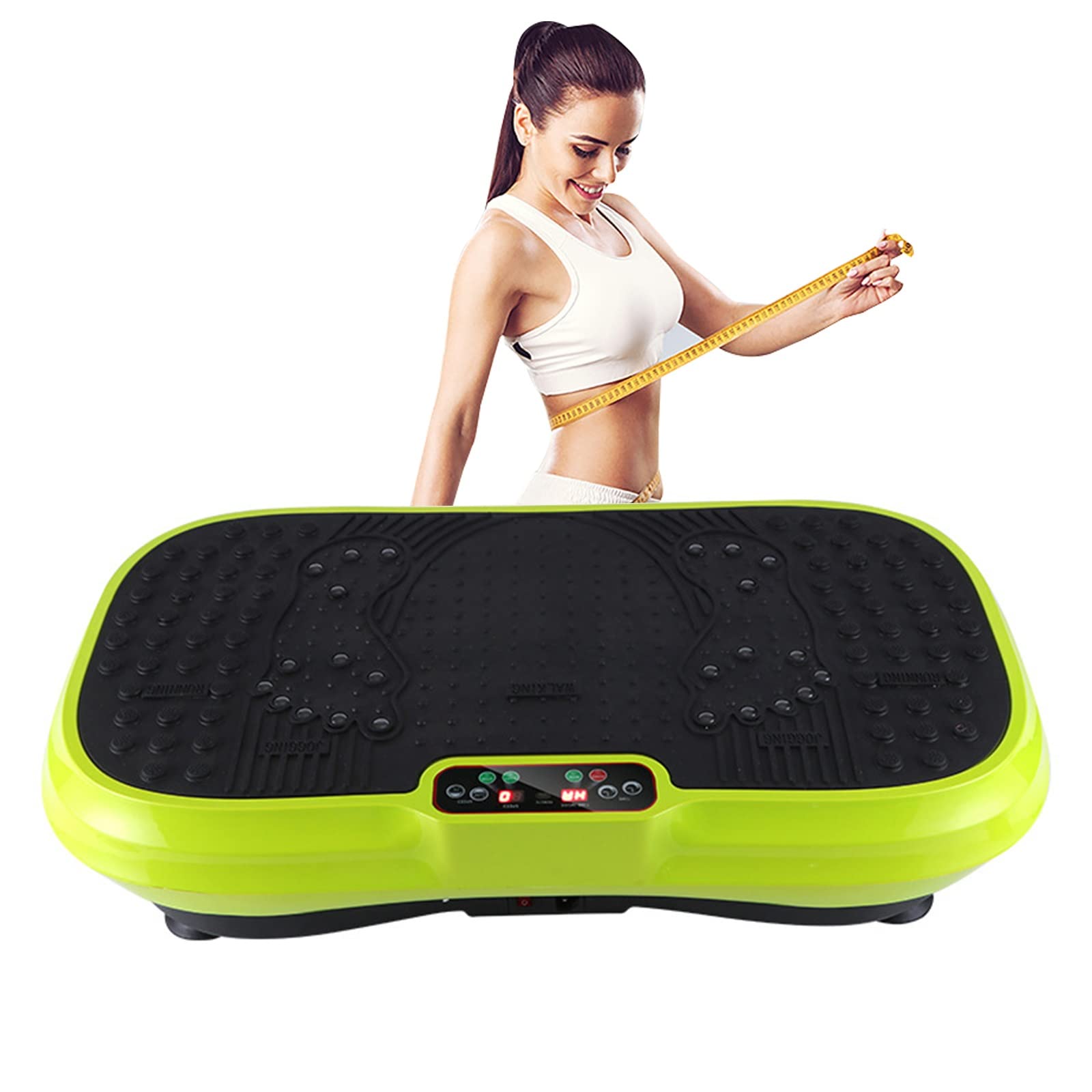 Máquina de Ejercicios con Tabla de vibración 3D - Entrenamiento de Cuerpo Entero Plataforma de Ejercicios con vibración Ejercicio pasivo - Tecnología de Movimiento 3D de 2 Motores