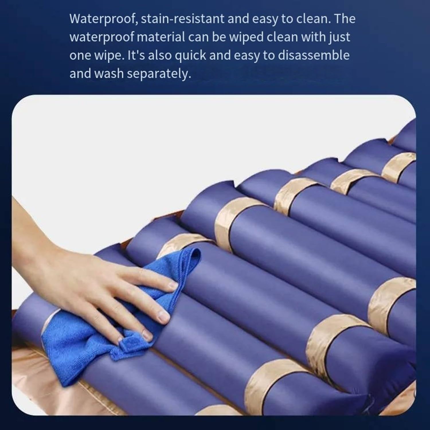 Colchón Antiescaras De Aire Alternante Con Compresor Silencioso Para Escaras, Colchón Antiescaras De Aire, Para Aliviar La Presión,Colchón Impermeable Para Hospitales, Residencias De Ancianos