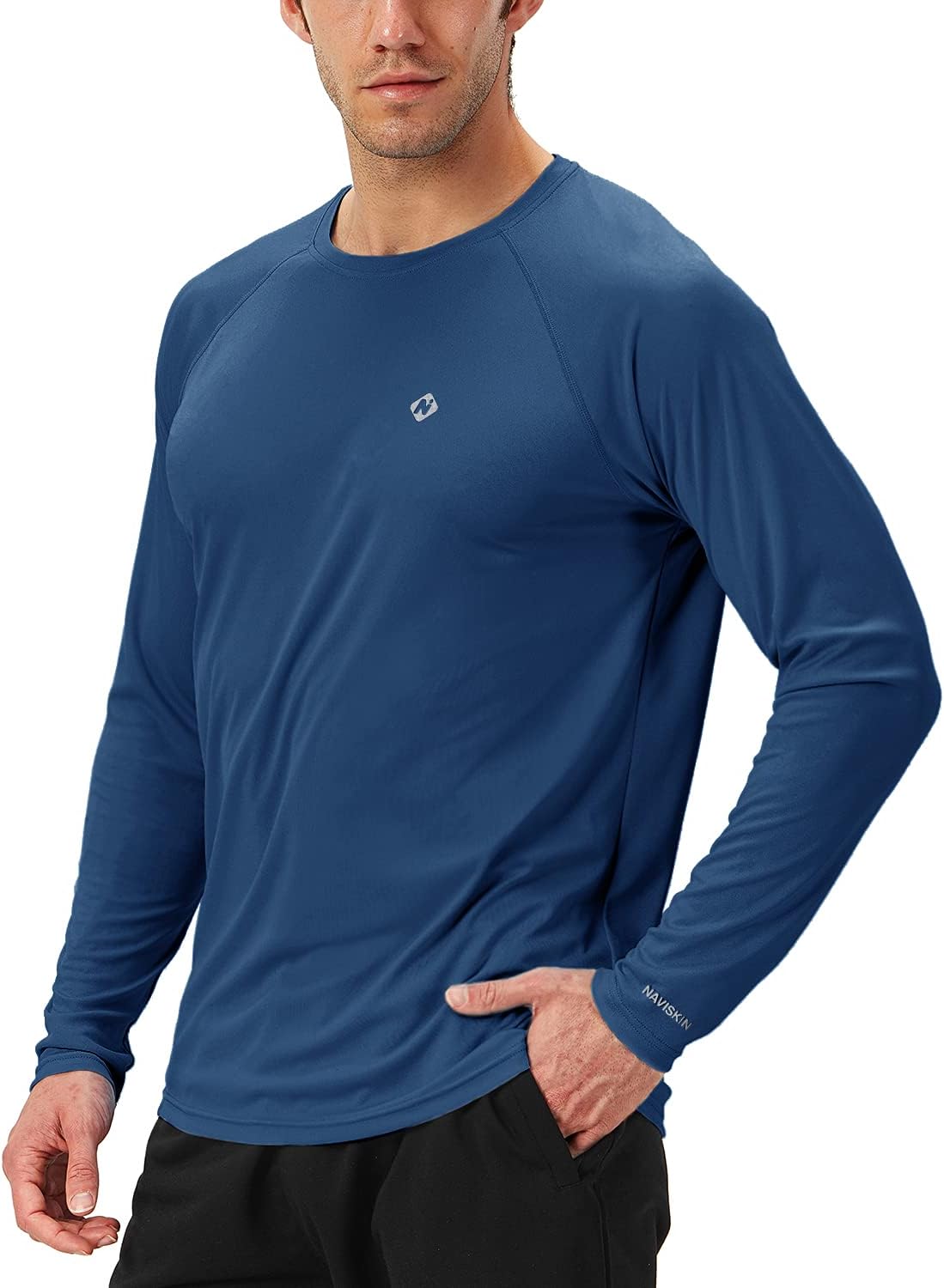 Men's Rash Guard Shirts UPF 50+ Sun Protection Long Sleeve Shirts Quick Dry Lightweight