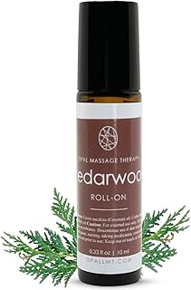 Premium Essential Oil Roll On Opal Massage Therapy (Cedarwood)