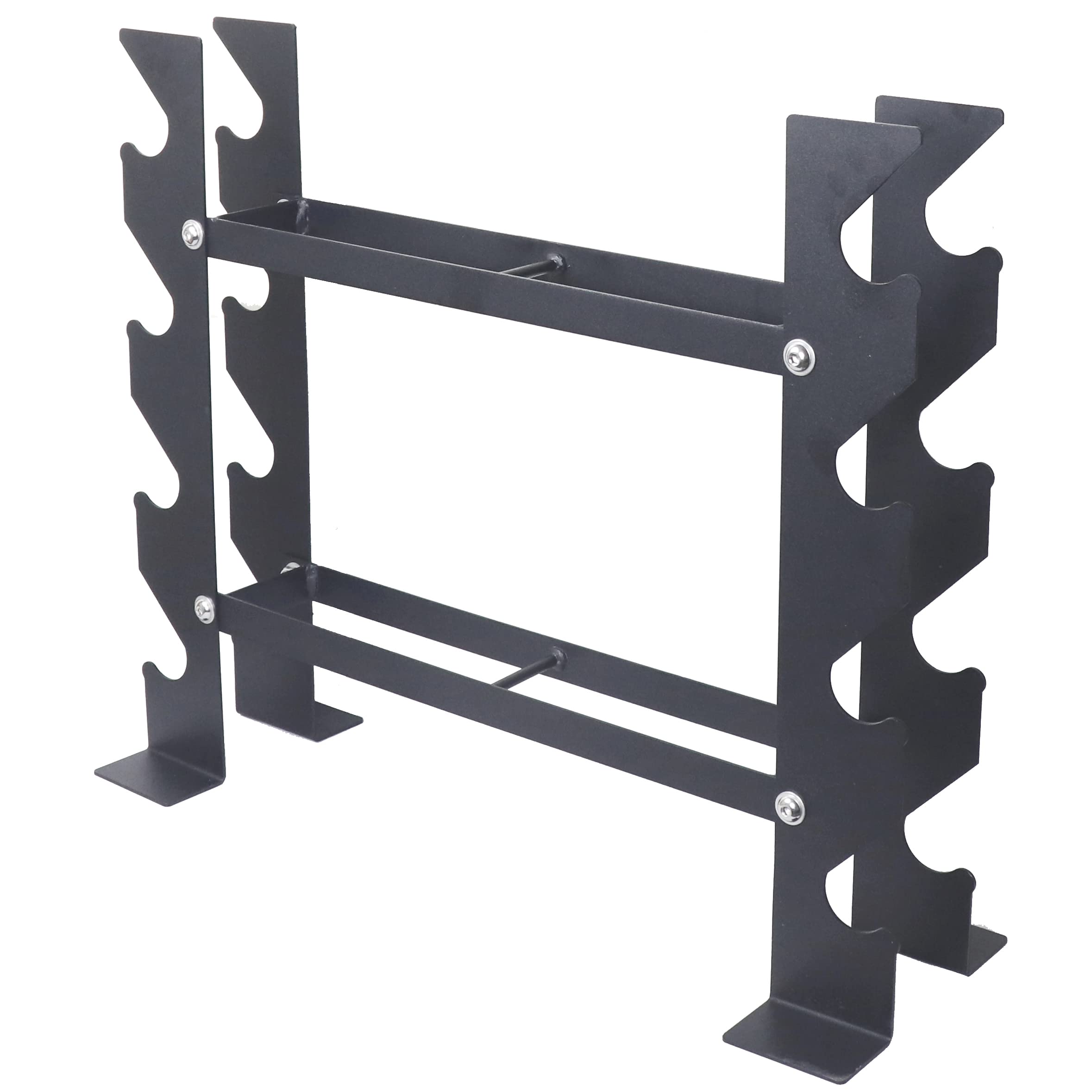 Compact Dumbbell Rack Free Weight Stand for Home Gym (Imported), Black, (RK001)